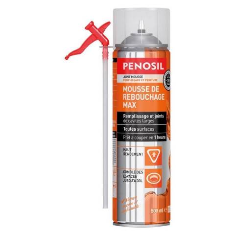 PENOSIL MOUSSE DE REBOUCHAGE MAX - JOINT MOUSSE - AROSOL DE 500ML