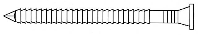 POINTE ANCRAGE ELECTROZINGUEE ZINC 15 MICRONS ANNELEE